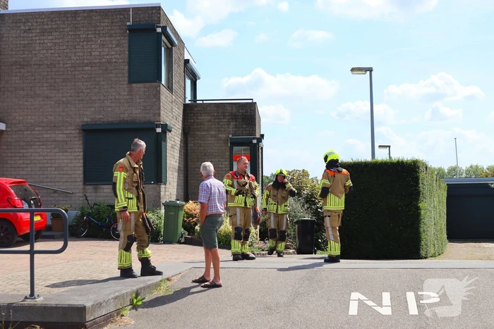 Brandweer ingezet voor gaslekkage in tuin van woning
