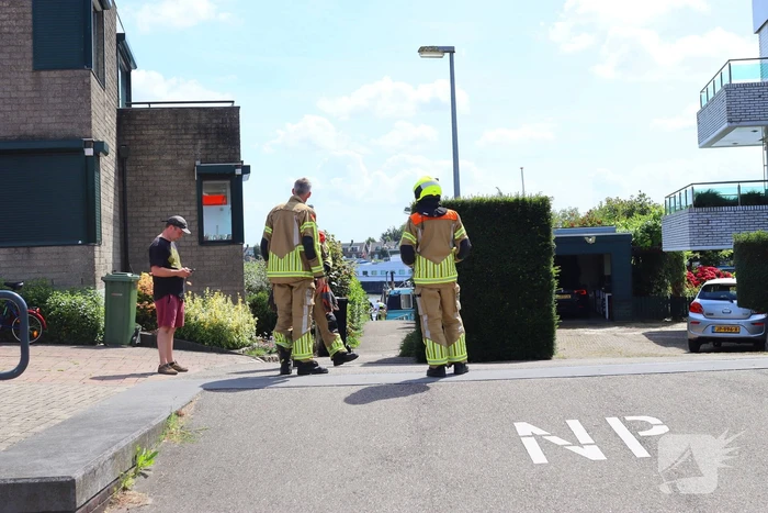 Brandweer ingezet voor gaslekkage in tuin van woning