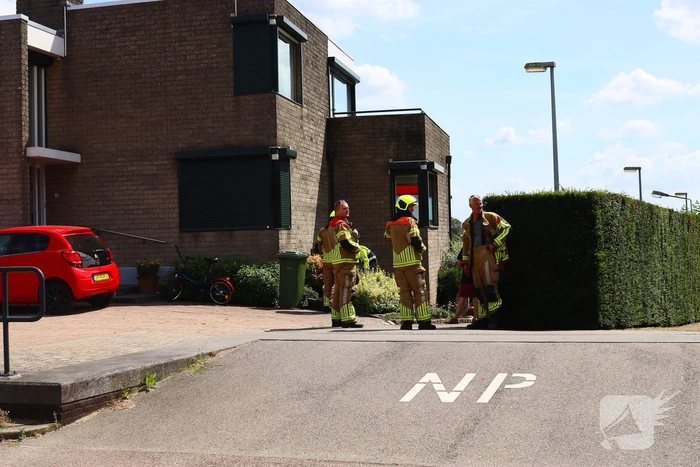 Brandweer ingezet voor gaslekkage in tuin van woning