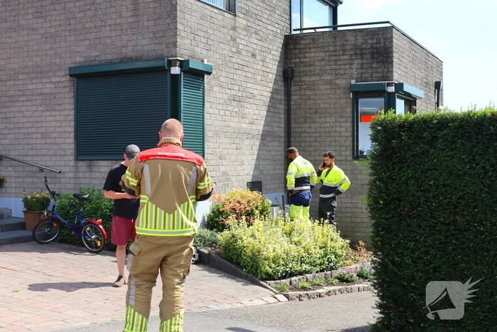 Brandweer ingezet voor gaslekkage in tuin van woning