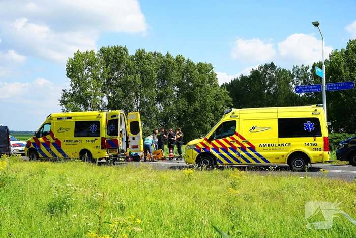 Traumateam ingezet na ongeval met racefietster en bestelbus