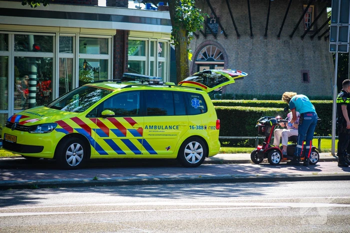 Ongeval tussen fietser en scootmobielbestuurder
