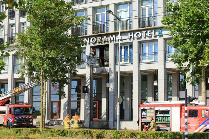 Brandweer ingezet voor brand in hotel