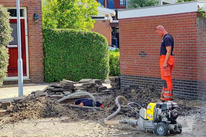 Bewoners urenlang zonder water door leidingbreuk