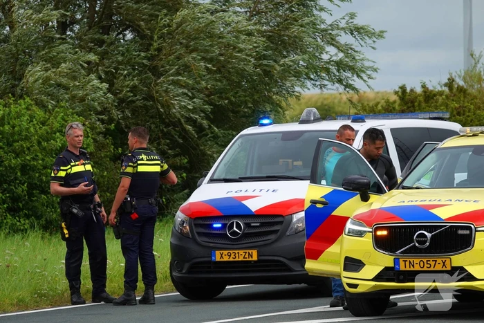 Motorrijder geschept door automobilist