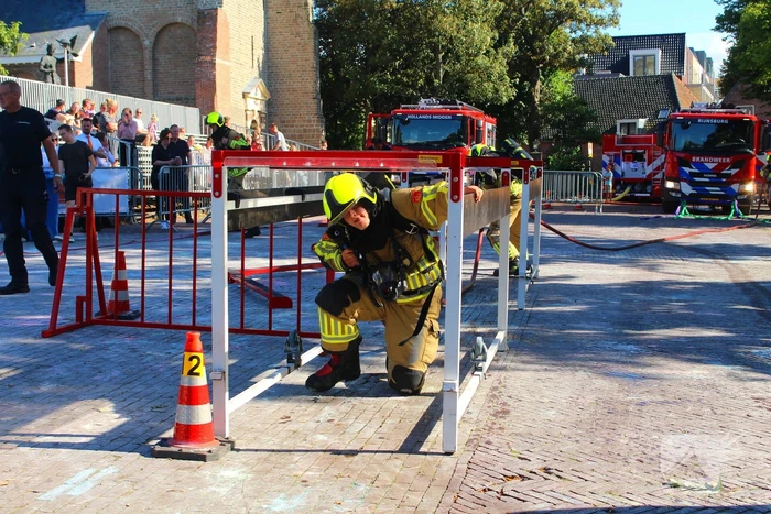 Veel belangstelling bij brandweer wedstrijden