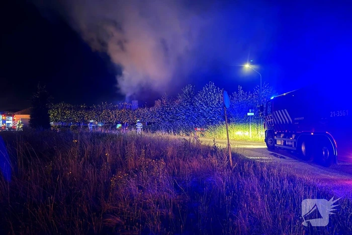 Grote brand in leegstaande boerderij