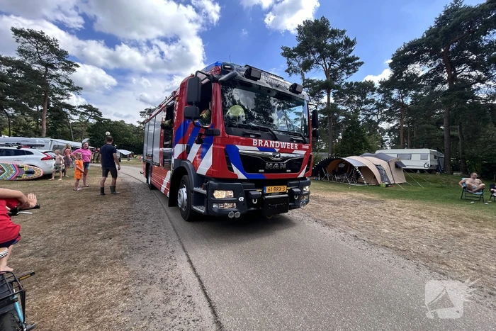 Brand in stacaravan door accu
