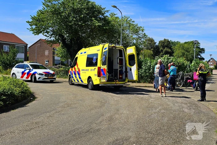 Fietser botst met flitsbezorger
