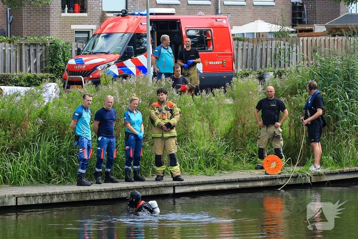 Zoektocht naar te water geraakt persoon