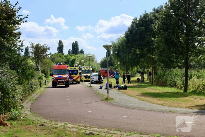 Zoektocht naar te water geraakt persoon