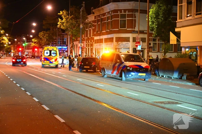Maaltijdbezorger gewond bij botsing met concurrent