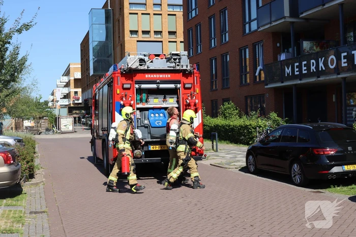 Brandweer ingezet voor brand op balkon