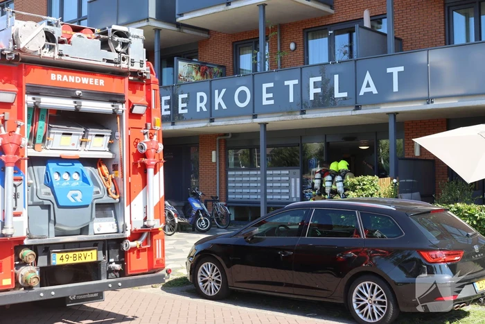 Brandweer ingezet voor brand op balkon