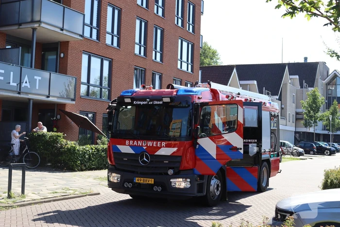 Brandweer ingezet voor brand op balkon