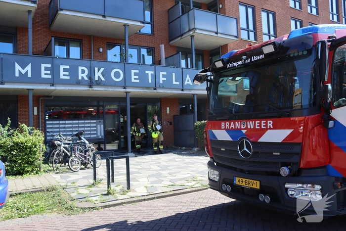 Brandweer ingezet voor brand op balkon