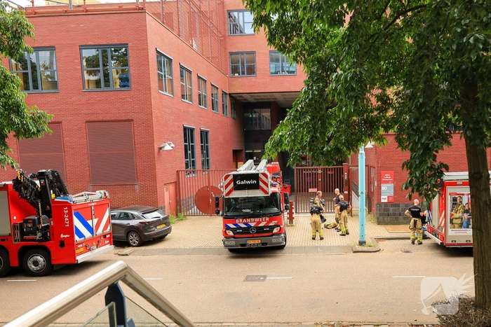 Brand in parkeergarage MBO College Westpoort