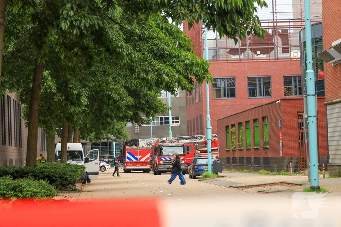 Brand in parkeergarage MBO College Westpoort