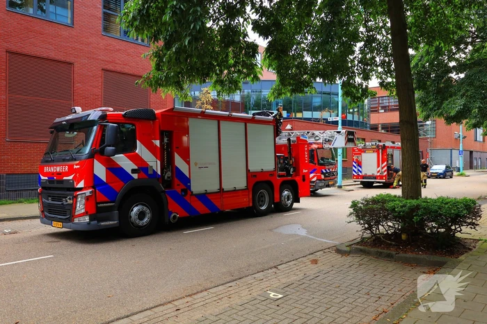Brand in parkeergarage MBO College Westpoort