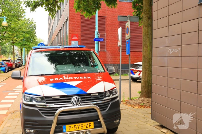 Brand in parkeergarage MBO College Westpoort