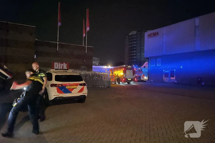 Grote brand in winkel