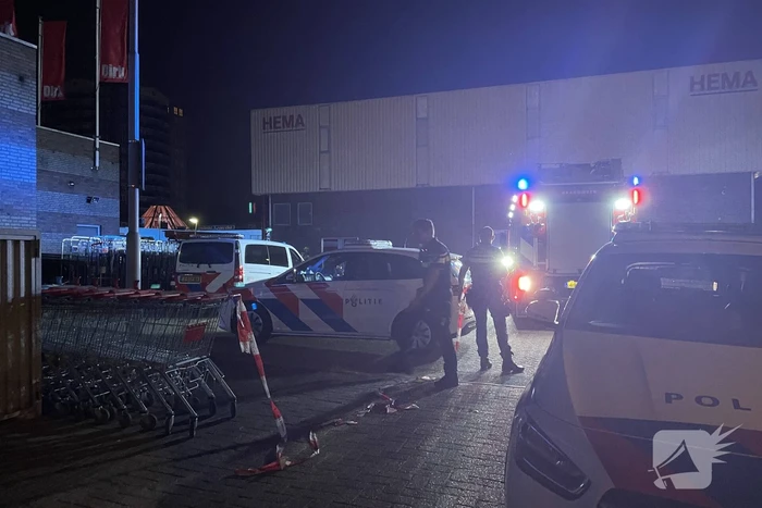 Grote brand in winkel