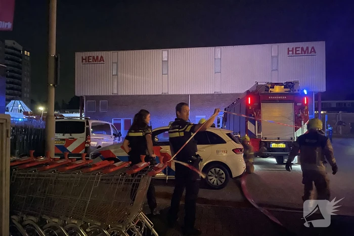 Grote brand in winkel