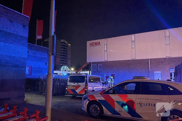 Grote brand in winkel