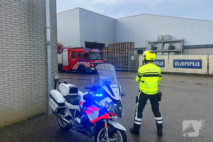 Brand in afzuiginstallatie bouwmarkt