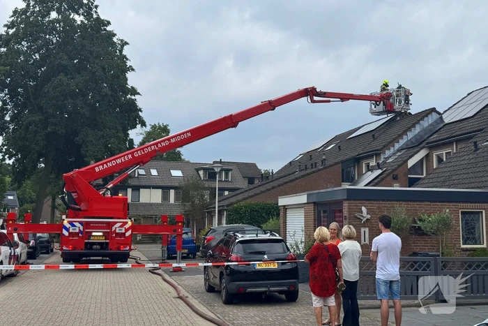 Veel rook bij brand in woning