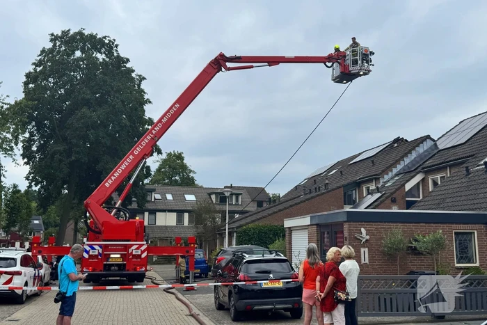 Veel rook bij brand in woning