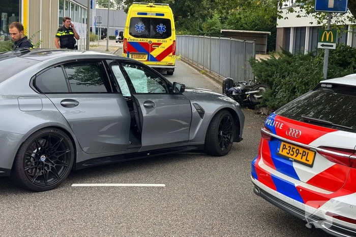 Motorrijder gewond na ongeval met personenauto