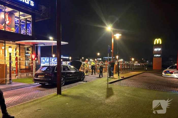 Brand in auto snel geblust