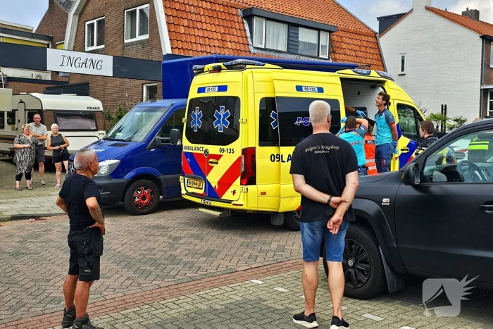 Traumahelikopter geland voor incident op straat