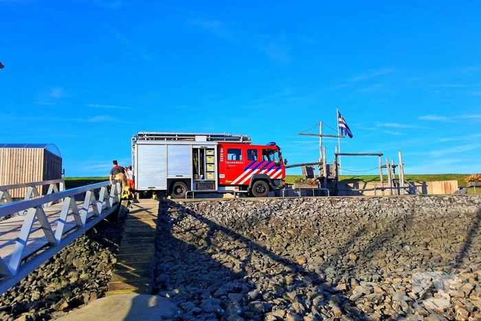 Brandweer verwijderd accu