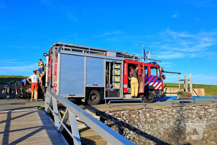Brandweer verwijderd accu