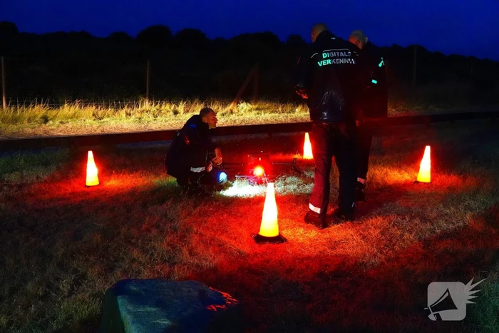 Strandtent verwoest door vlammenzee