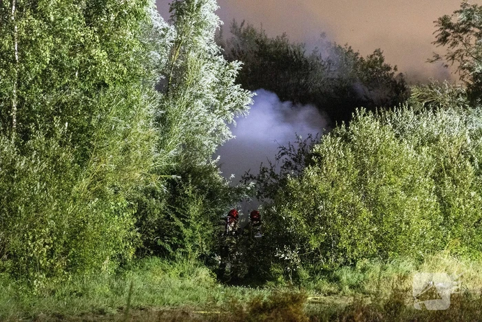 Veel rookontwikkeling bij brand op industriegebied