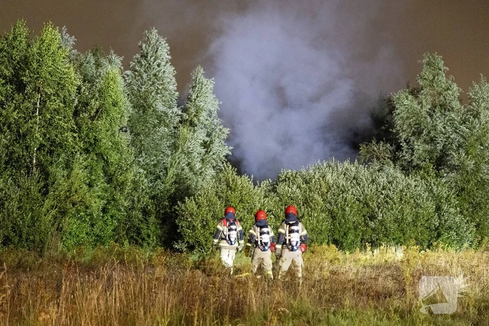 Veel rookontwikkeling bij brand op industriegebied