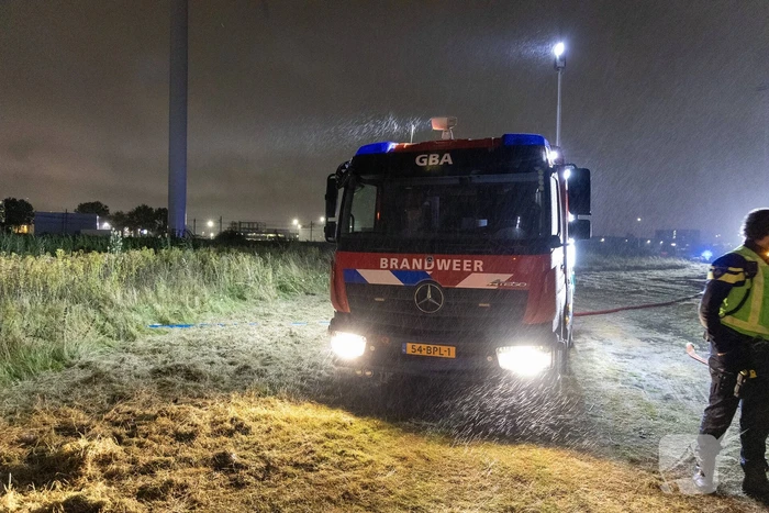 Veel rookontwikkeling bij brand op industriegebied