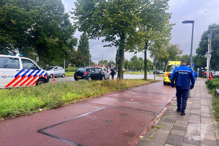 Twee voertuigen betrokken bij kop-staartbotsing