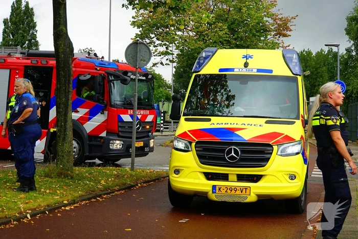 Twee voertuigen betrokken bij kop-staartbotsing