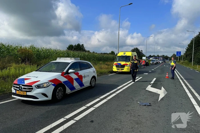 Ongeval met twee voertuigen tijdens proefrit