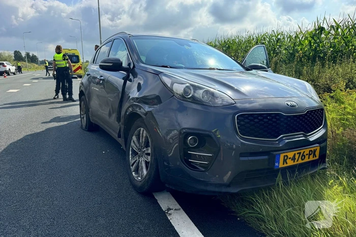 Ongeval met twee voertuigen tijdens proefrit