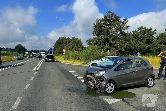 Ongeval met twee voertuigen tijdens proefrit