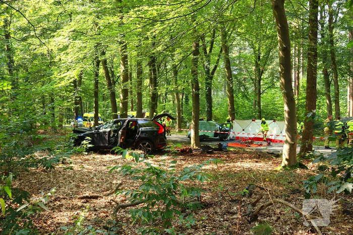 Twee doden na ernstige aanrijding op kruising