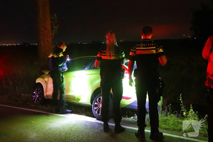 Gecrashte auto aangetroffen bestuurder spoorloos