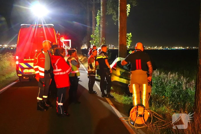 Gecrashte auto aangetroffen bestuurder spoorloos
