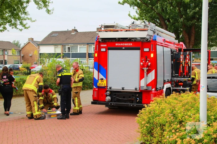 Brandweer bevrijdt vastzittend kind uit fietsspaken