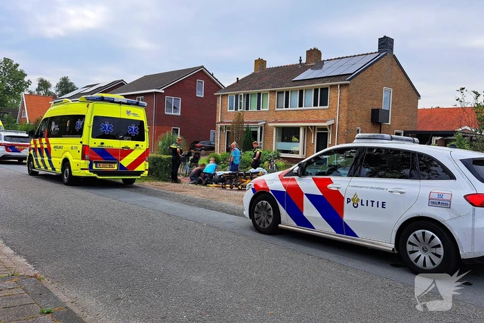 Fietser raakt gewond na ongeval op fietspad